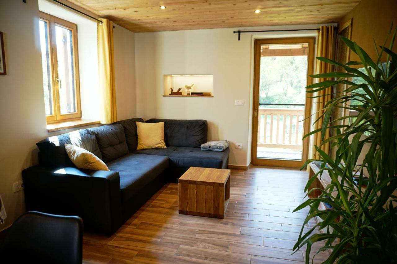 Ecohouse Furlan - Apartment Pinja Kobarid Exteriör bild